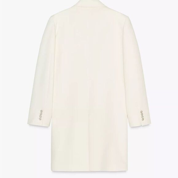 ZARA ZW COLLECTION WOOL BLEND FROCK COAT - Picture 6 of 10